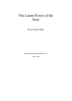 The Latent Power of the Soul - Watchman Nee.pdf